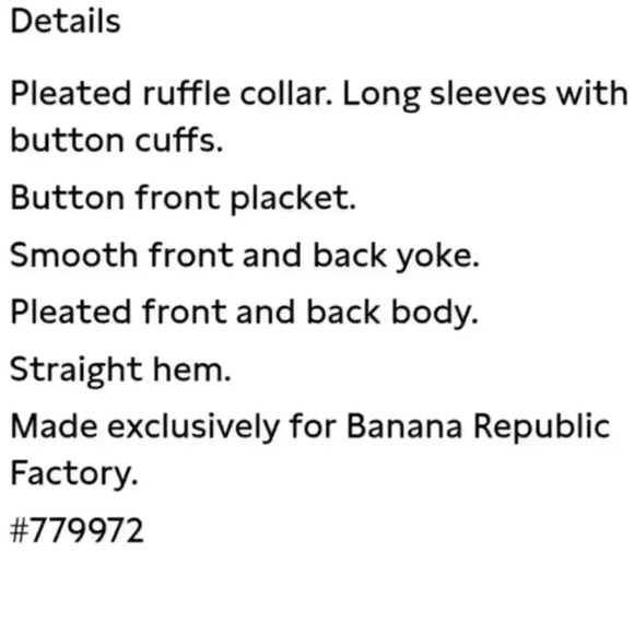 Banana Republic Chiffon Pleated Blouse - Picture 6 of 13